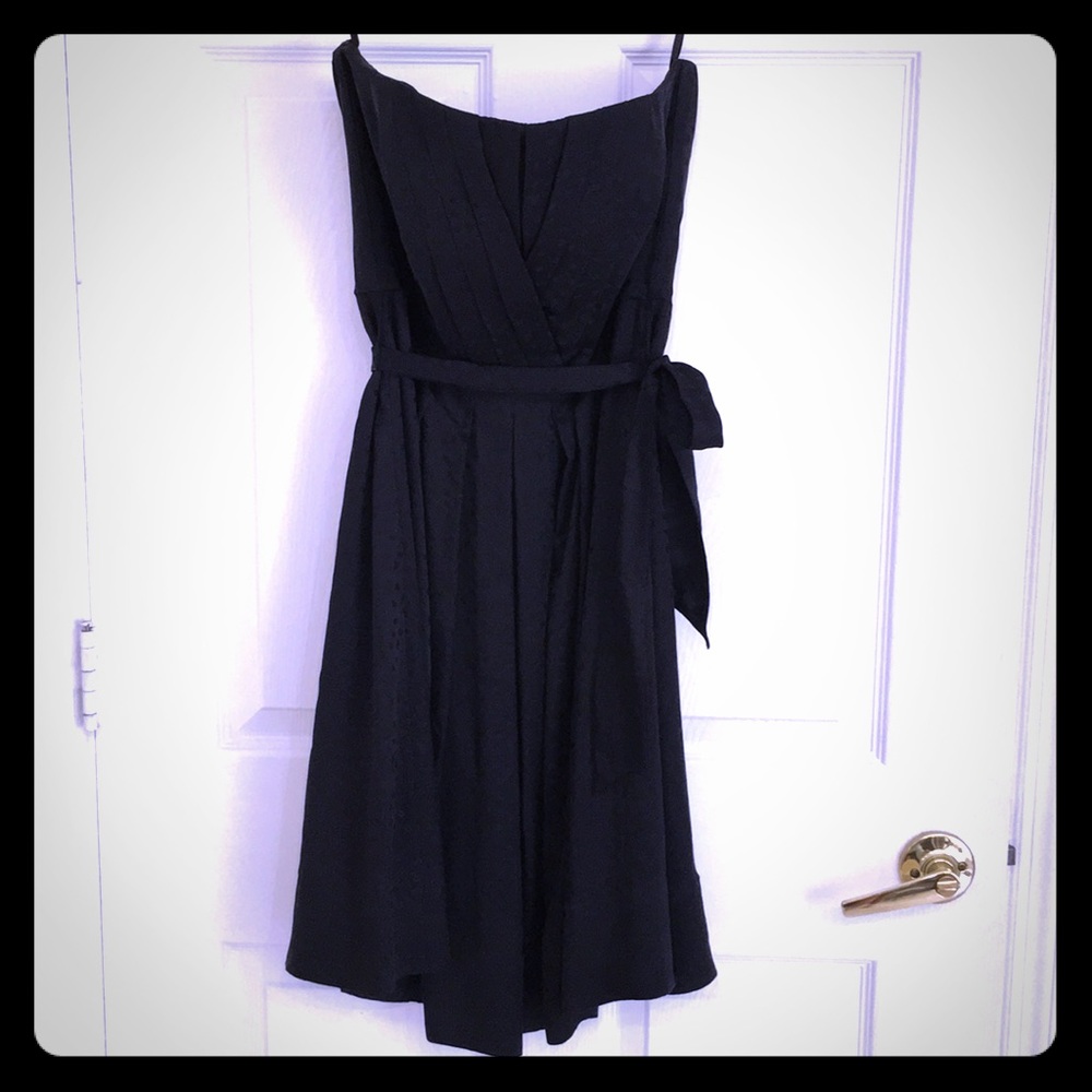 White House black market silk dot dress 6